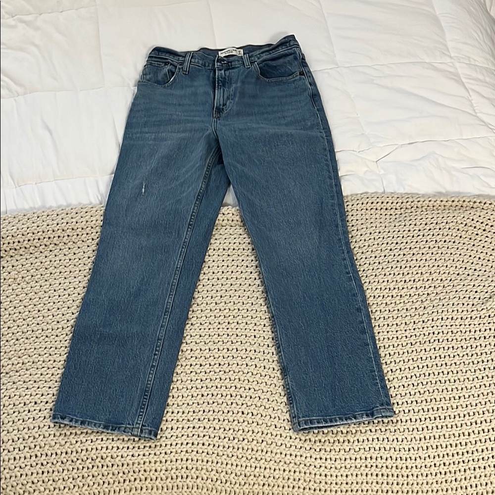 Abercrombie & Fitch Blue Straight Leg Jeans